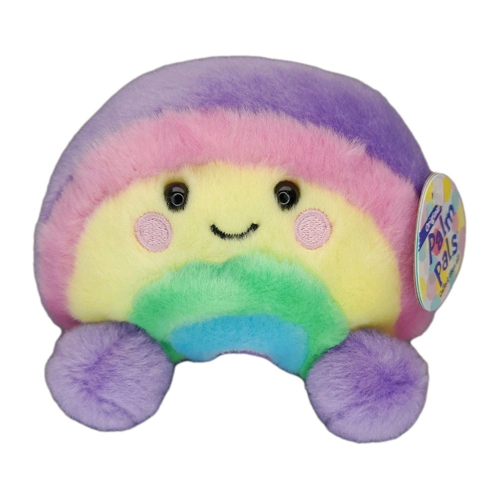 Aurora Palm Pals Vivi Rainbow Plush 5" Stuffed Animal Toy NWT Mini Collectible